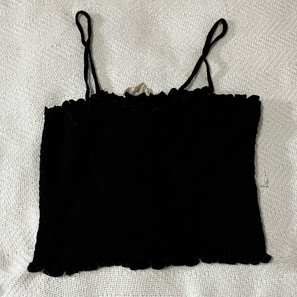 Black Crop top